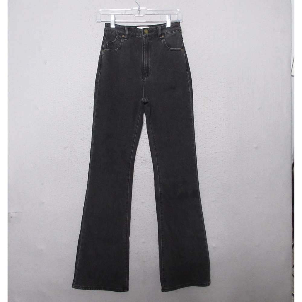 Rollas Jeans 25 Faded Black Dusters Slim Bootcut Retro Boho Festival Designer